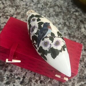 Inside Art /Figi Floral BlueBird on Dogwood Design Ornament